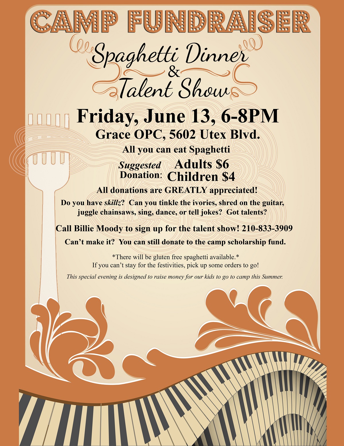 spaghetti dinner flyer throw it wide flyers jokes